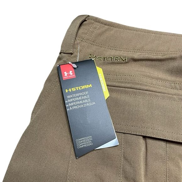 NWT UNDER ARMOUR Tactical Elite Women's Cargo Pants Tan Brown Size 10 - Picture 9 of 10